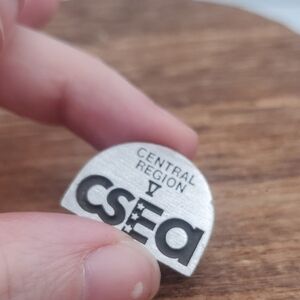 Sea Central Region Metal Pin - Pewter and Black B431